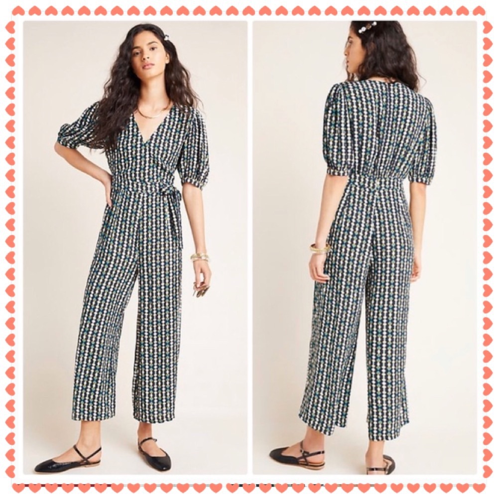 NWT- Kachel & Anthropologie Evie Abstract Jumpsuit